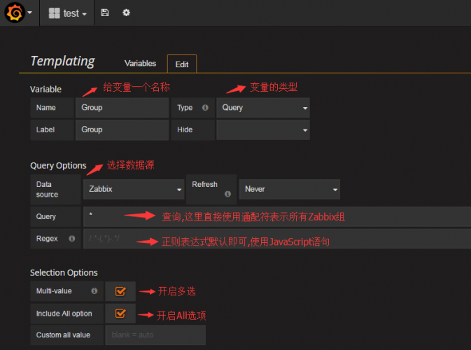 Grafana Dashboard Templating