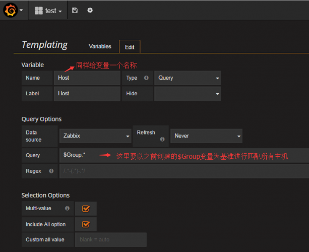 Grafana Dashboard Templating